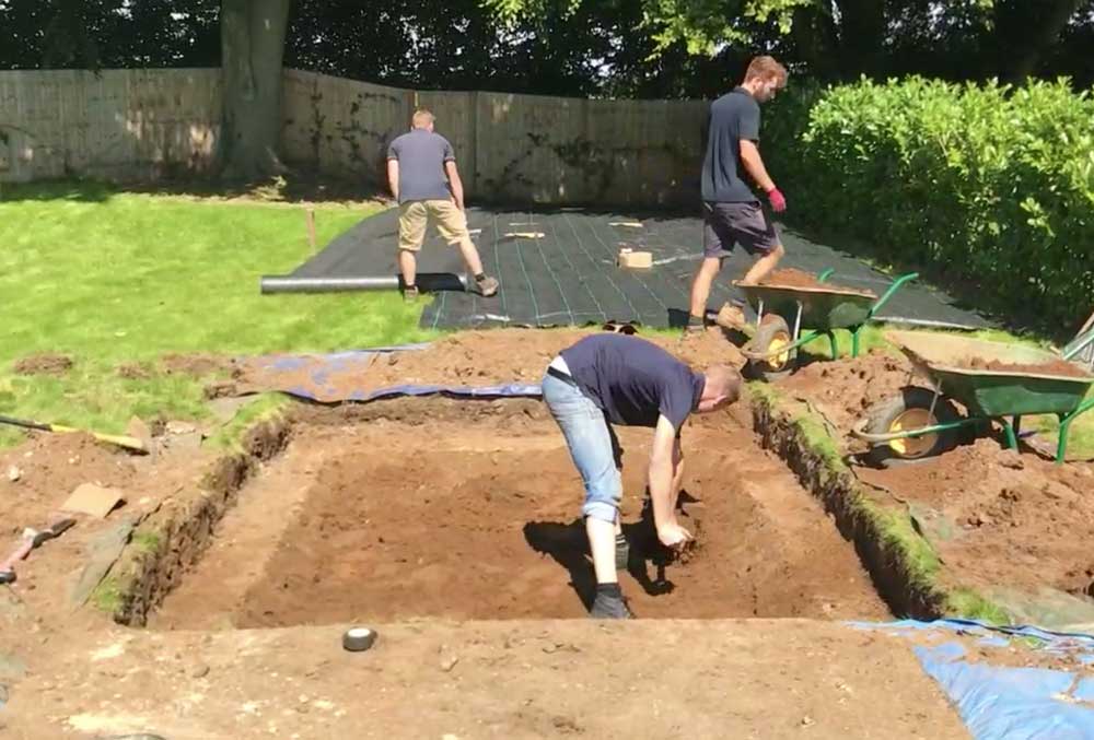 digging the hole