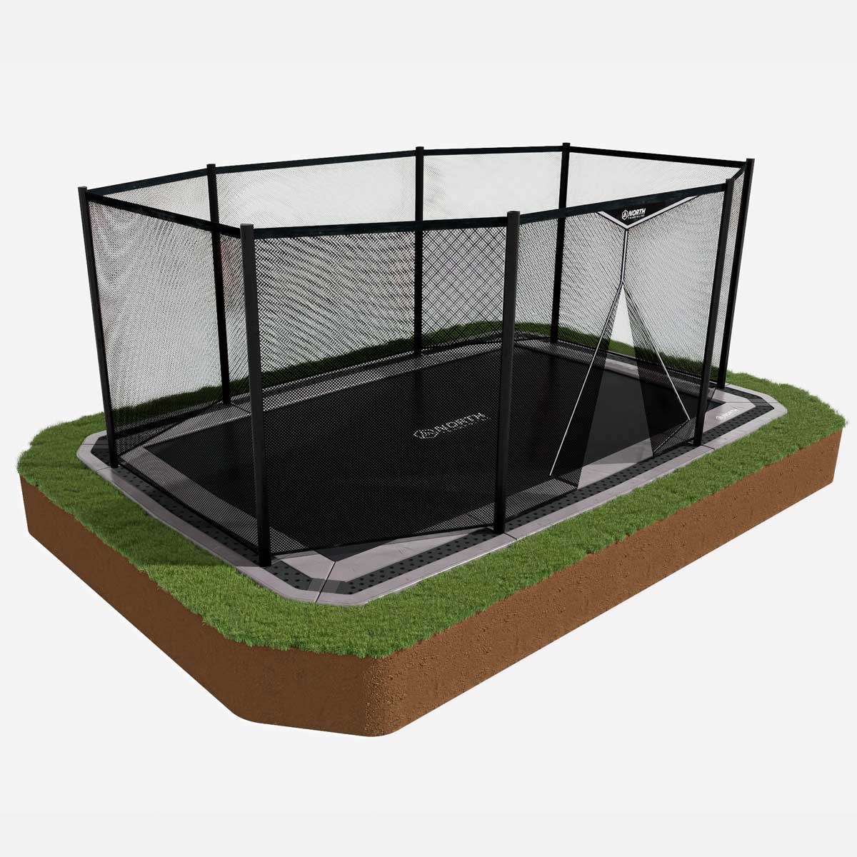 12ft X 8ft North In-ground Safety Net | Capital Play
