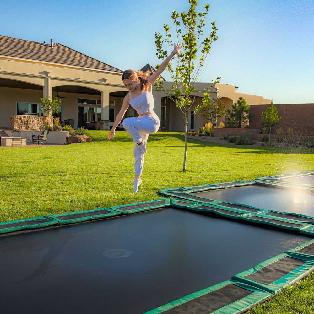 Rectangle Underground Trampolining 12 X North Rectangle In-Ground