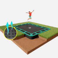 11ft X 8ft Capital Inground Trampoline Thumbnail