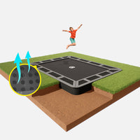 11ft X 8ft Capital Inground Trampoline Thumbnail