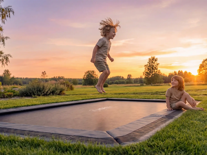 NEW 14ft Round North In Ground Trampoline