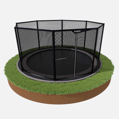 14ft Round  North In-ground Safety Net
