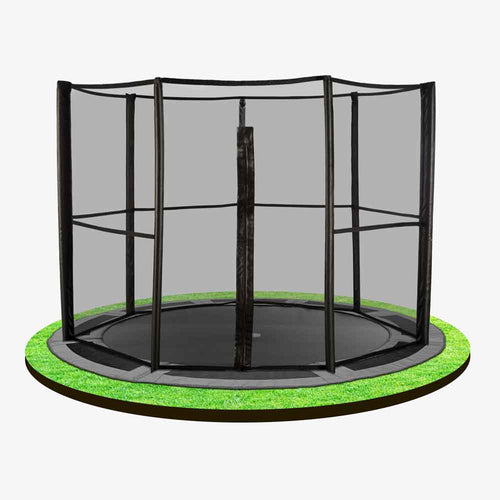 10ft in-ground trampoline with full safety net